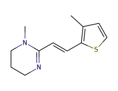 1,4,5,6-tetrahydro-1-methyl-2-(2-(3-methyl-2-thienyl)ethenyl)pyrimidine