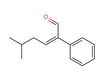 (Z)-5-methyl-2-phenylhex-2-enal
