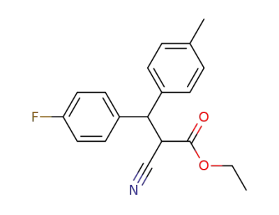 2-Cyano-3-(4-fluoro-phenyl)-3-p-tolyl-propionic acid ethyl ester